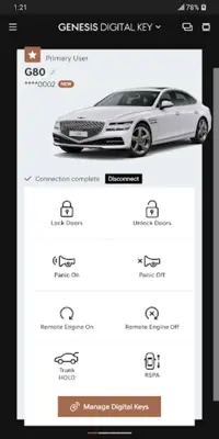 Genesis Digital Key android App screenshot 1